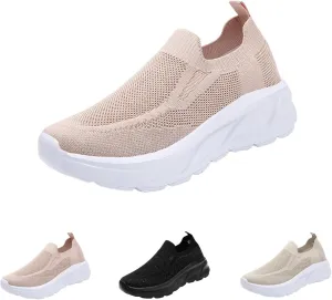 Walking Shoes Women Slip On Sneakers Casual Comfort Mesh Breathable Tennis Shoes Non Slip Workout Athletic Shoes