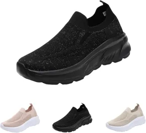 Walking Shoes Women Slip On Sneakers Casual Comfort Mesh Breathable Tennis Shoes Non Slip Workout Athletic Shoes