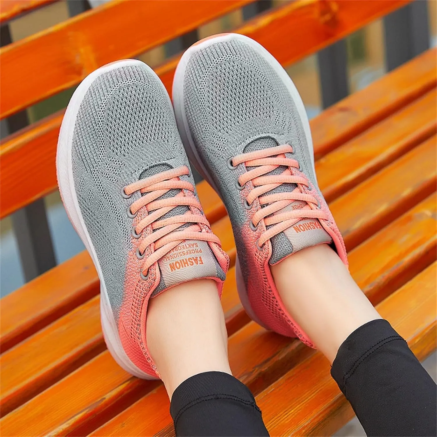 Walking Shoes Women Slip On Walking Shoes Non Slip Running Shoes Breathable Workout Shoes Lightweight Gym Sneakers