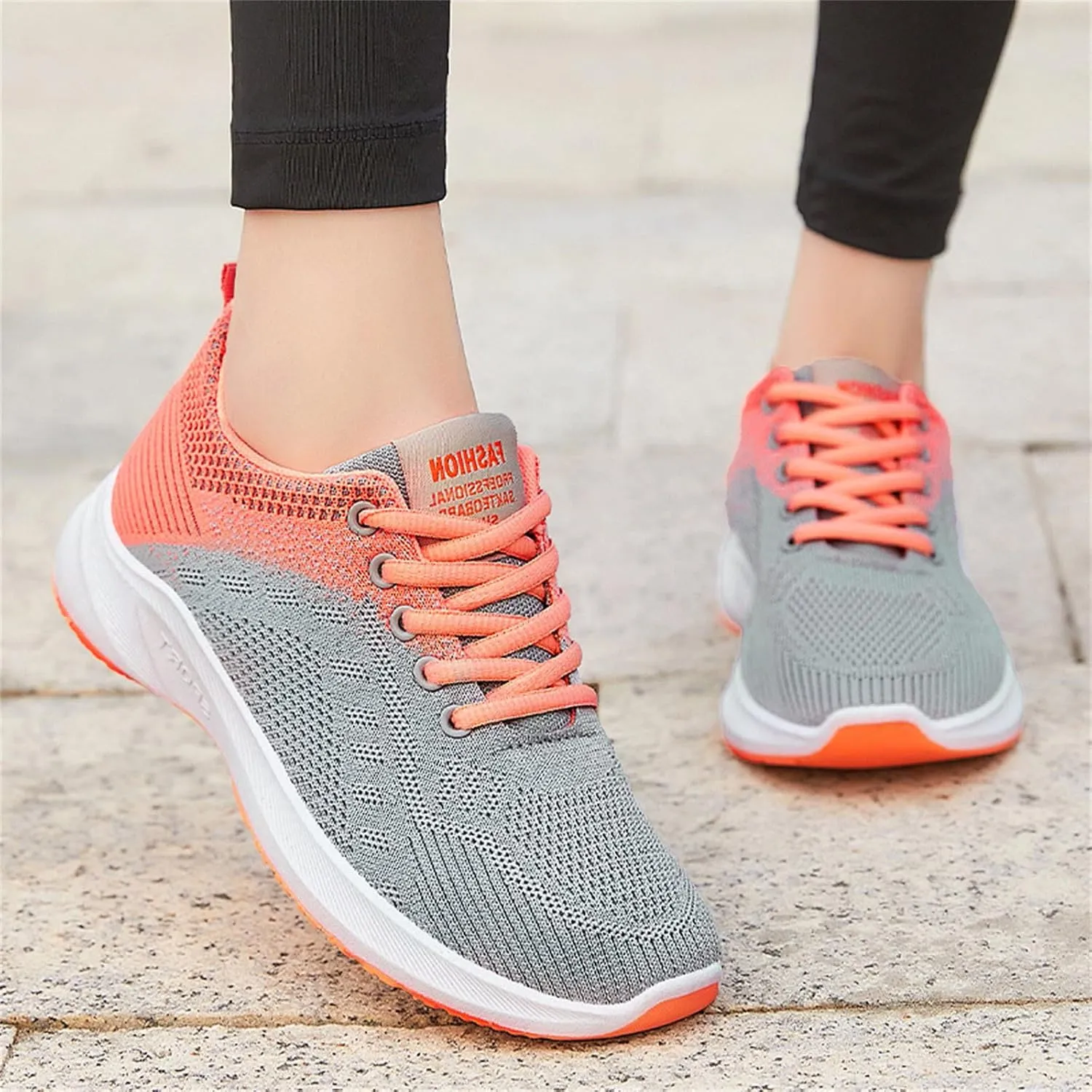 Walking Shoes Women Slip On Walking Shoes Non Slip Running Shoes Breathable Workout Shoes Lightweight Gym Sneakers