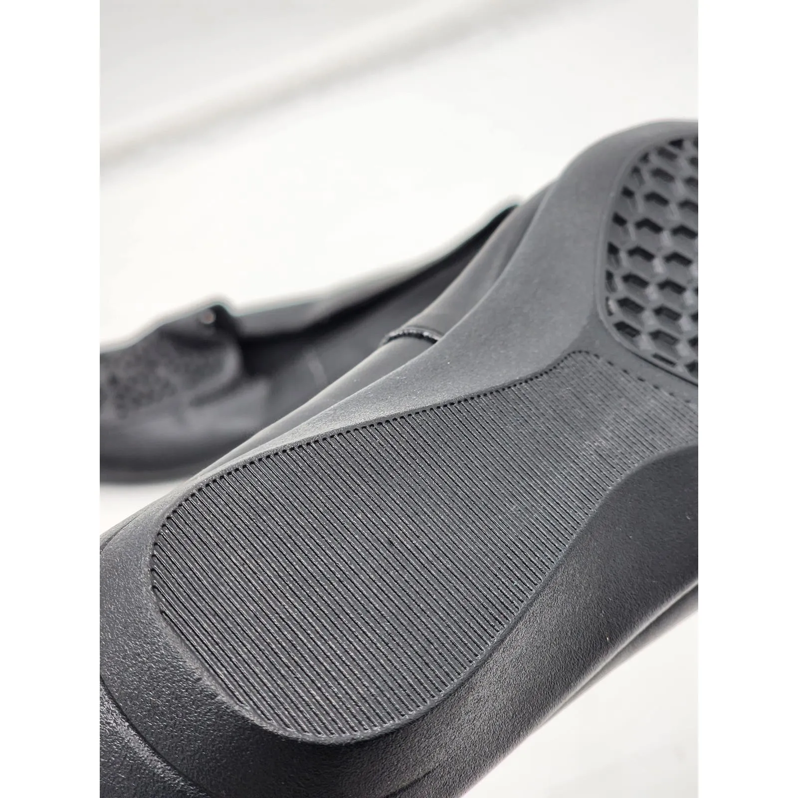 Womens Basic Editions Augusta Black Slip On Loafer Flat Shoes Size 10M