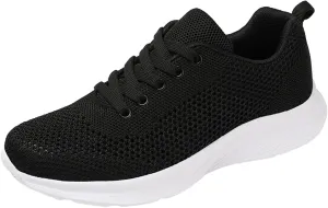 Women's Lace Up Walking Running Shoes Tennis Casual Womens Tennis Shoes Jogging Women's Shoes Casual Black Sneakers Slip On Tennis Shoe Trainers Shoe