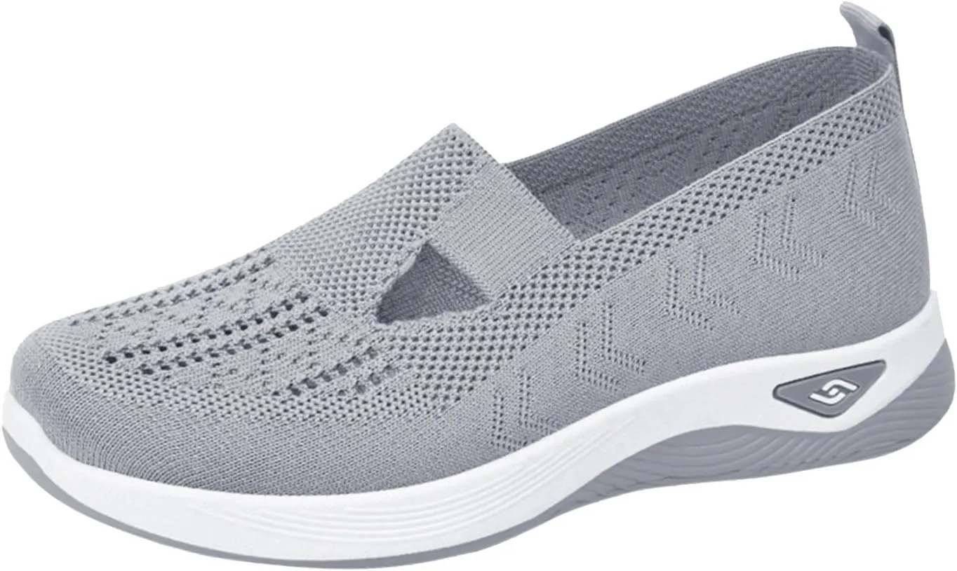 Women's Orthopedic Walking Shoes, Wide Width, Breathable, Soft, Slip On, Diabetic Foam, Hands Free, Sneakers