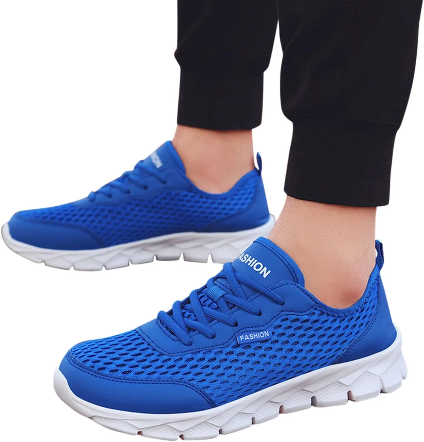 Womens Sneakers Air Cushion Running Shoes Lace Up Tennis Shoes Womens Mesh Dressy Casual Shoes Men's Fashion Sneakers Red Tennis Shoe Trainers Shoe
