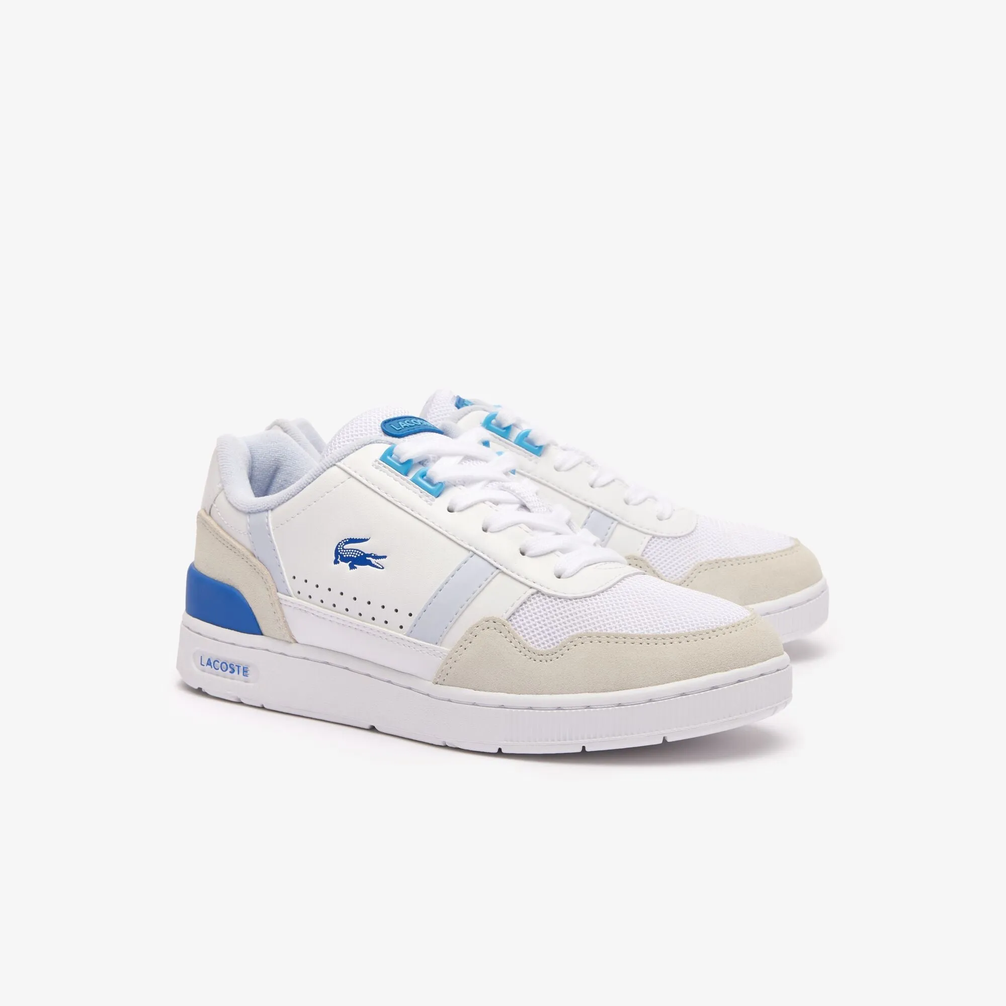 Women's T-Clip Popped Heel Leather Trainers  - 47SFA0063