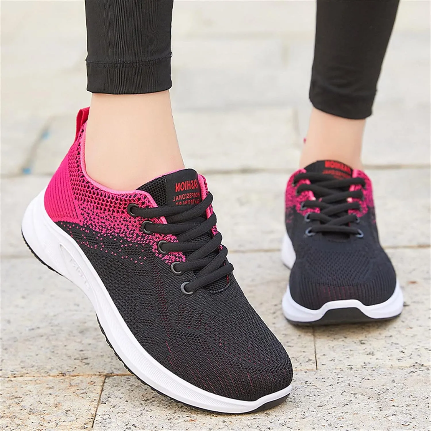Women's Walking Shoes Lightweight Tennis Fashion Sneakers Lace Up Tennis Shoes Men Jogging Woman Shoes Casual Men Shoes Sneakers Black Tennis Shoe Trainers Shoe