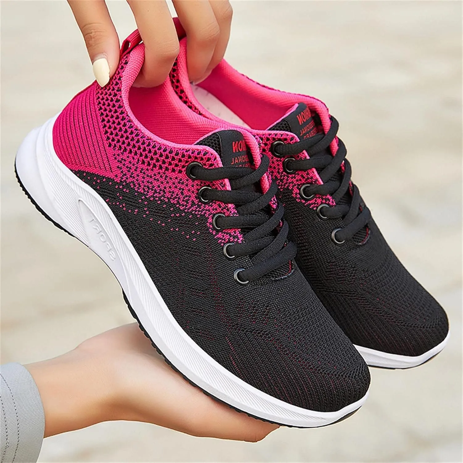 Women's Walking Shoes Lightweight Tennis Fashion Sneakers Lace Up Tennis Shoes Men Jogging Woman Shoes Casual Men Shoes Sneakers Black Tennis Shoe Trainers Shoe